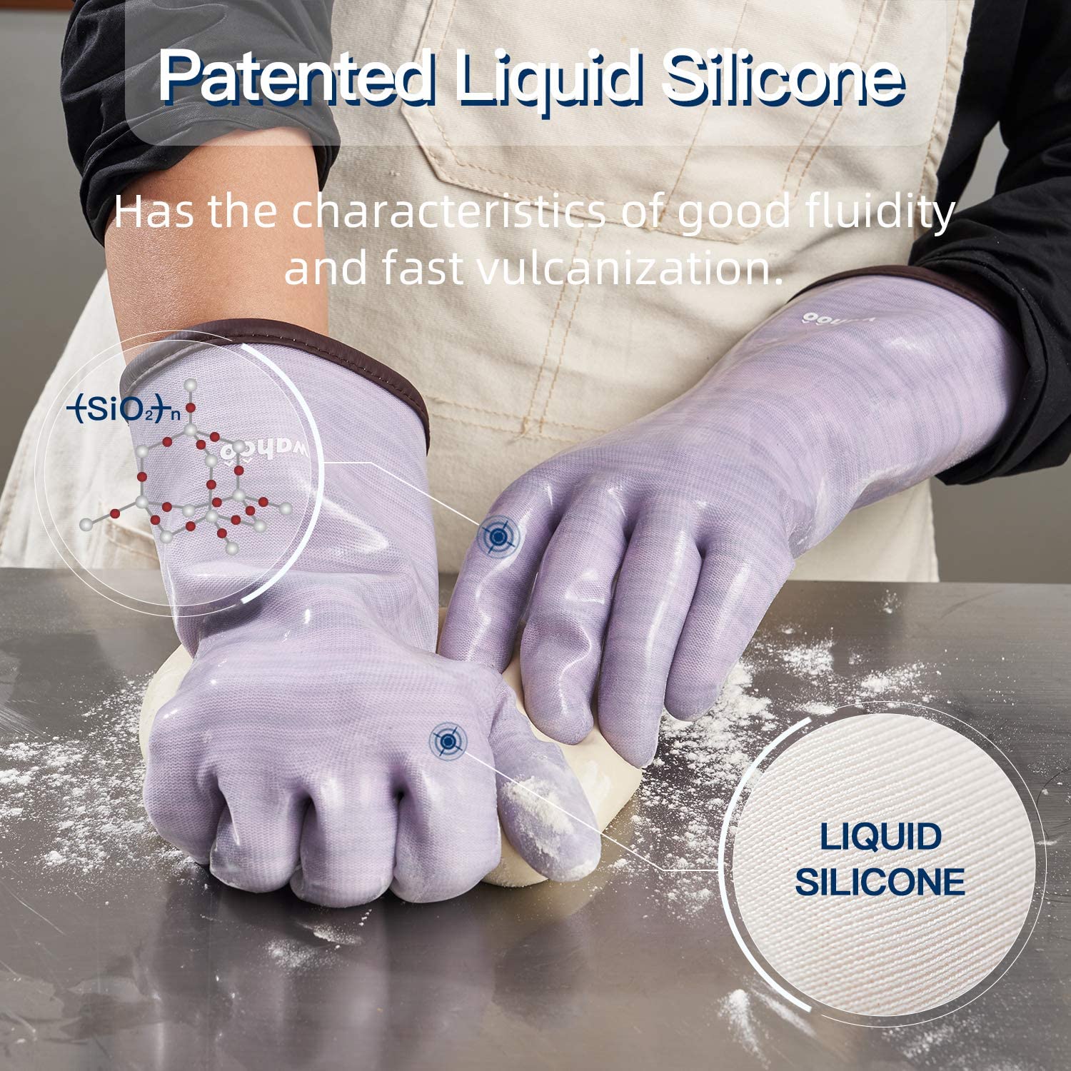 LANON Liquid Silicone Oven Gloves