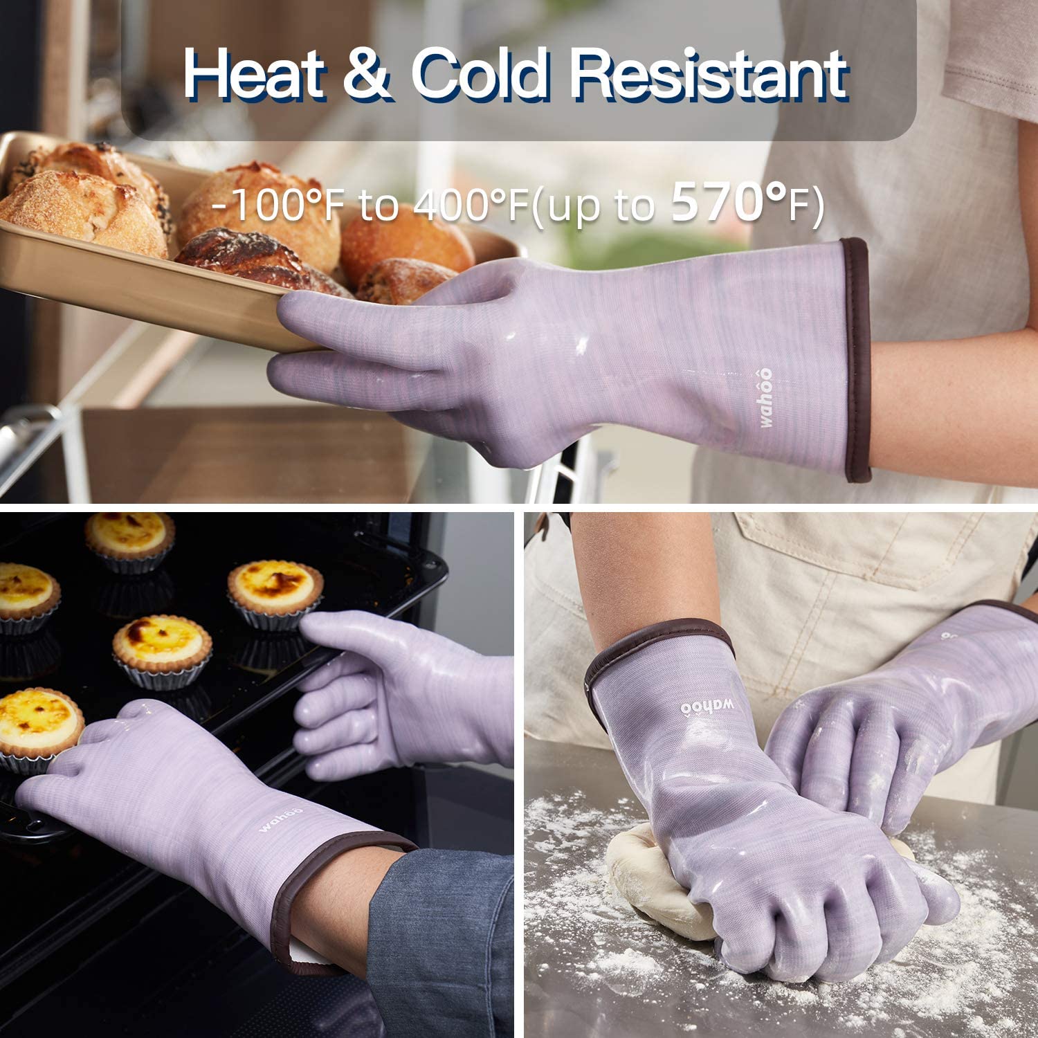 Silicone Glove Kitchen Heat Resistant Gloves Temperature Resistant Gloves  Cooking Baking BBQ Oven Gloves Kitchen Accessories - China Silicone Glove  and Kitchen Glove price